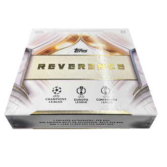 compare product 2024/25 Topps Reverence UCC Soccer Hobby Box