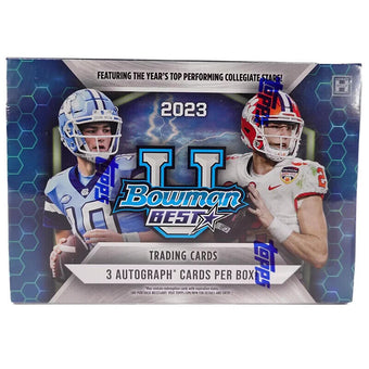 compare product 2023 Bowman Best University Football Breakers Delight 10-Box Case