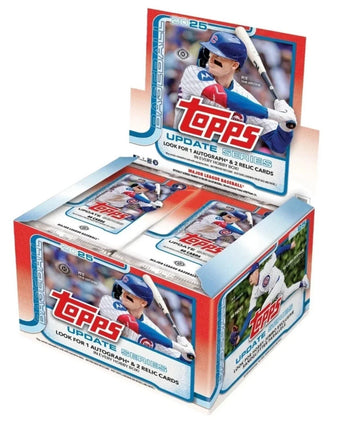 compare product 2025 Topps Update Series Baseball Jumbo 6 Box Case