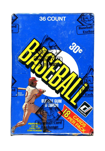 compare product 1981 Donruss Baseball Wax Box (BBCE Wrapped)