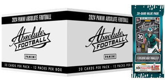 compare product 2024 Panini Absolute Football Fat Pack 20 Box Case