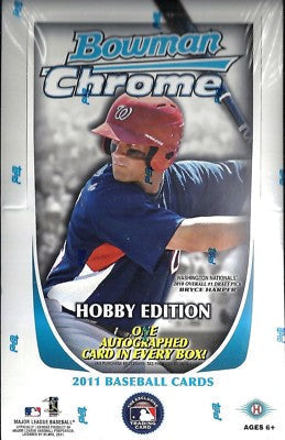 compare product 2011 Bowman Chrome Baseball Hobby Box