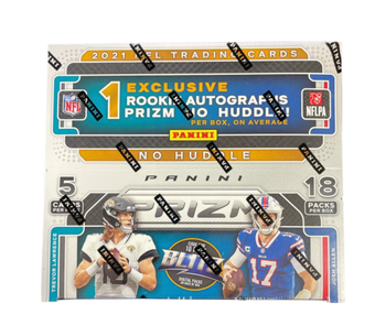 compare product 2021 Panini Prizm No Huddle NFL Hobby Box