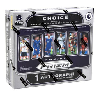 compare product 2022-23 Panini Prizm Premier League Soccer Choice 20 Box Case