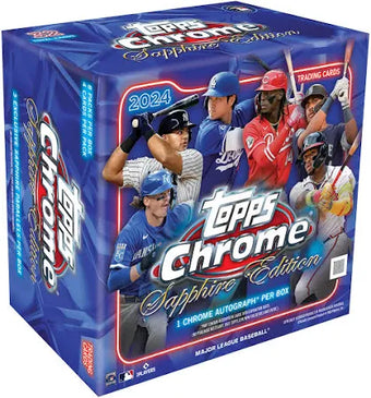 compare product 2024 Topps Chrome Baseball Sapphire Edition Box