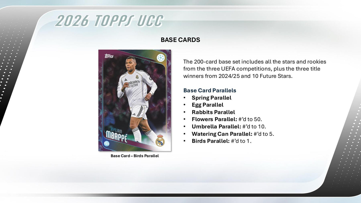 2025/26 Topps UEFA Club Competitions Soccer Spring Tin