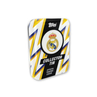 compare product 2025/26 Topps Real Madrid Soccer Collector Tin