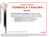 2022 Topps F1 Formula 1 Racing Hobby