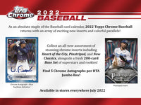 2022 Topps Chrome Baseball Hobby Jumbo Pack