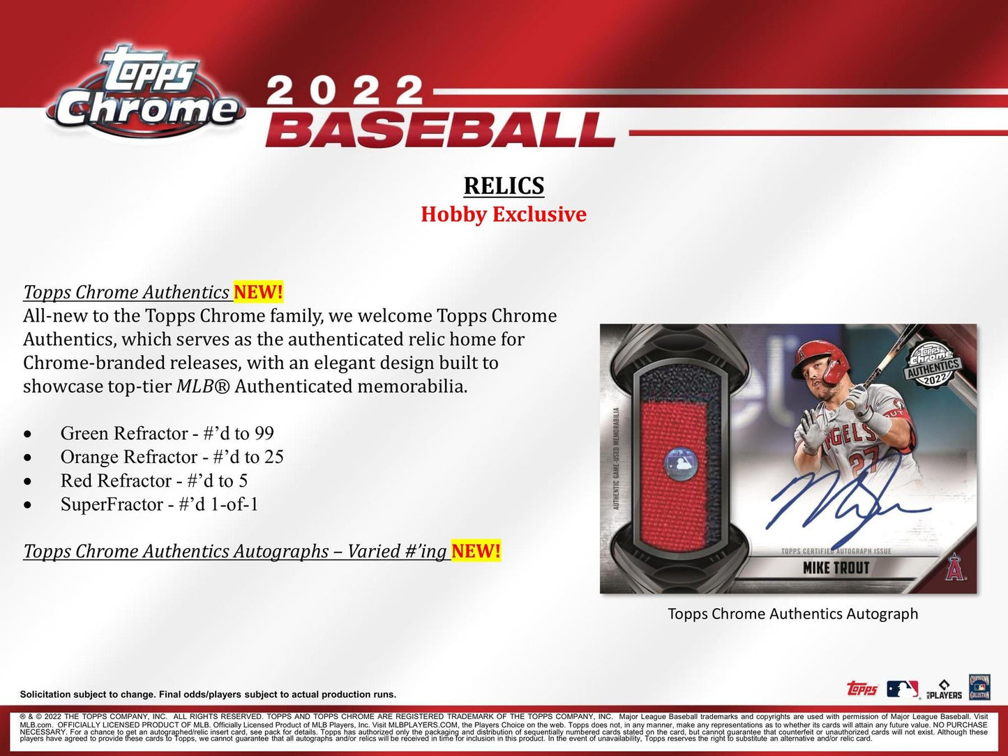 2022 Topps Chrome Baseball Hobby Jumbo Pack