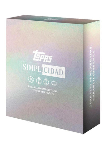 compare product 2025/26 Topps Simplicidad UEFA Club Competitions Soccer Hobby Box