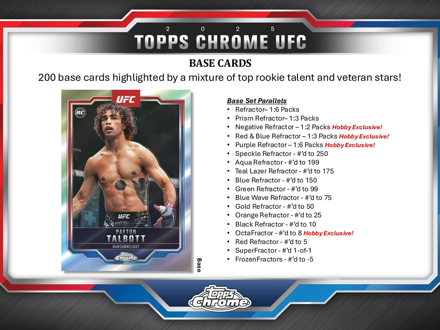 2025 Topps Chrome UFC Hobby