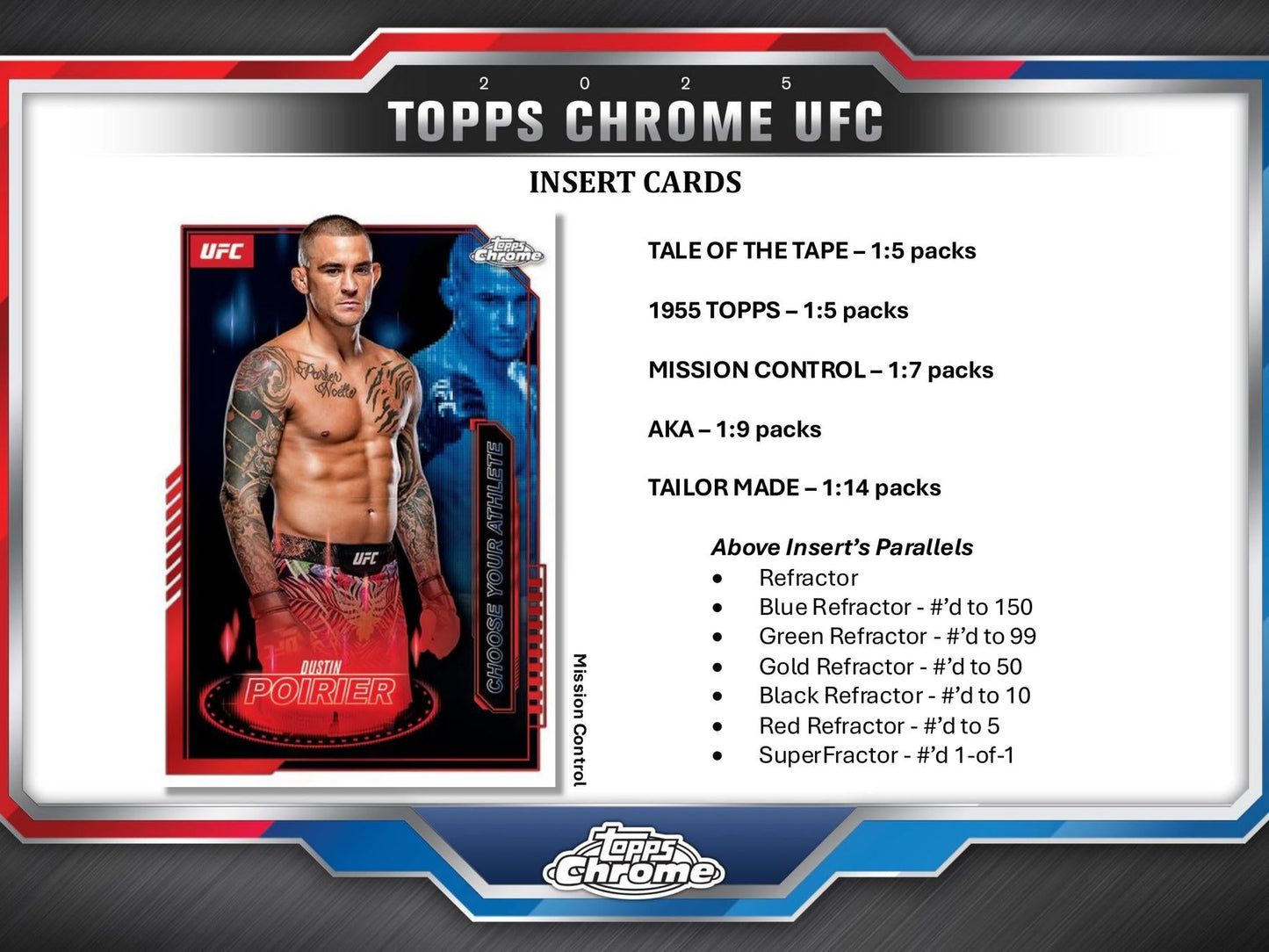 2025 Topps Chrome UFC Hobby