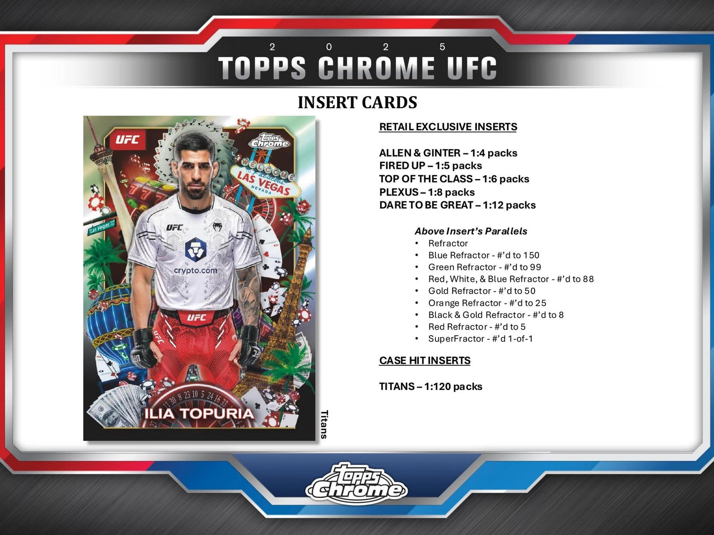 2025 Topps Chrome UFC Mega