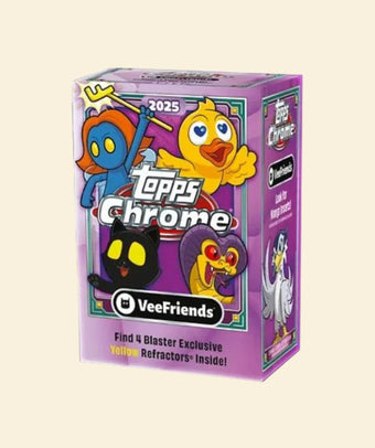 compare product 2025 Topps Chrome VeeFriends Blaster Box